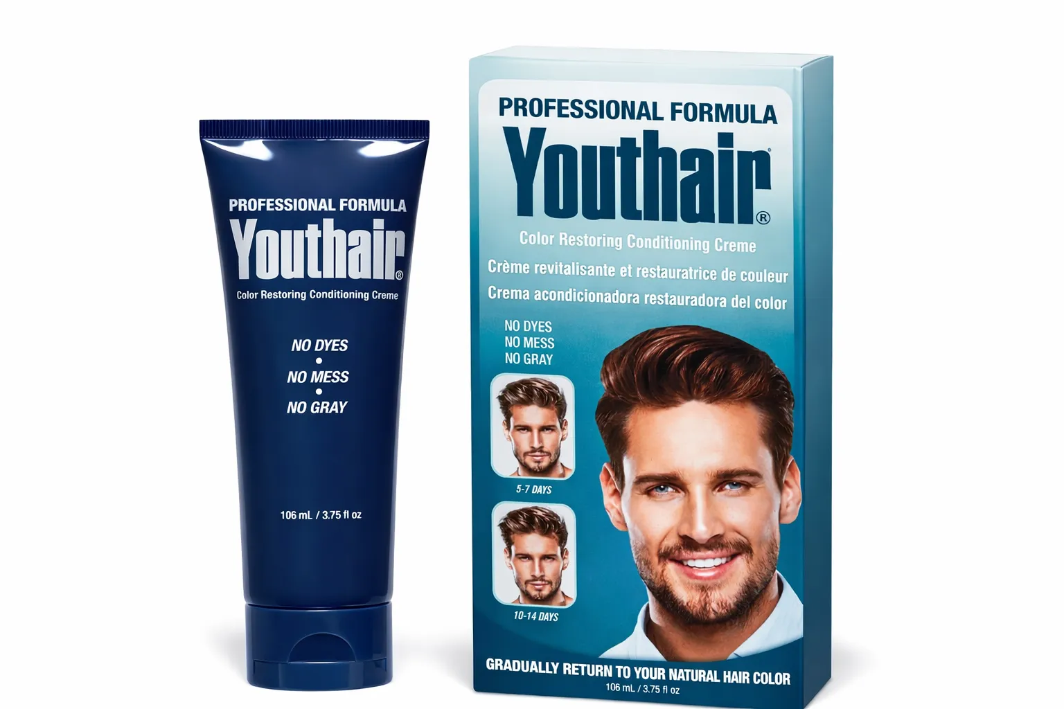 Naturalny odsiwiacz Youthair na siwe włosy w kremie. - obrazek 3