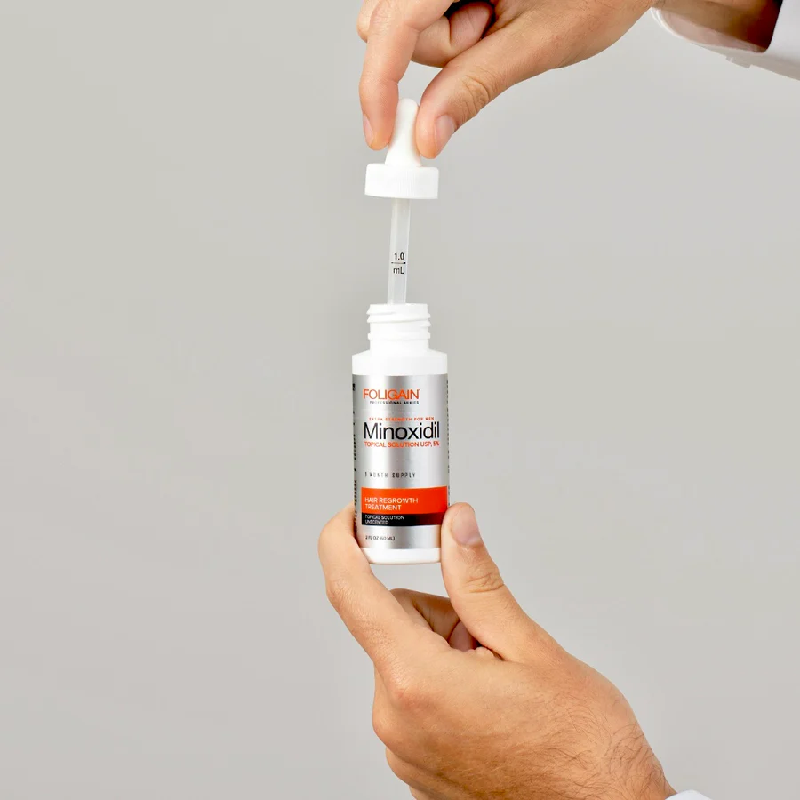 Foligain Apteczny MINOXIDIL 5% / 3x60ml blokada łysienia dla mężczyzn